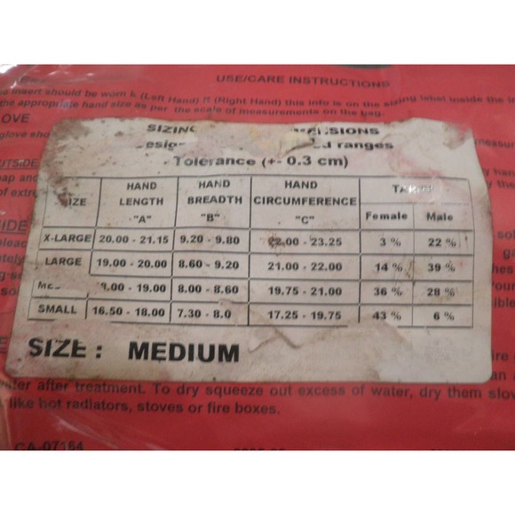 Government Military Issue MED Chemical Protective Glove Shells & Inserts, 1 Pair - Picture 9 of 10